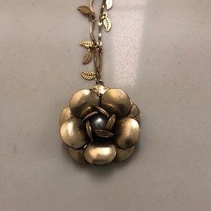 Flower necklaces.  Gold and silver.  2 for 1